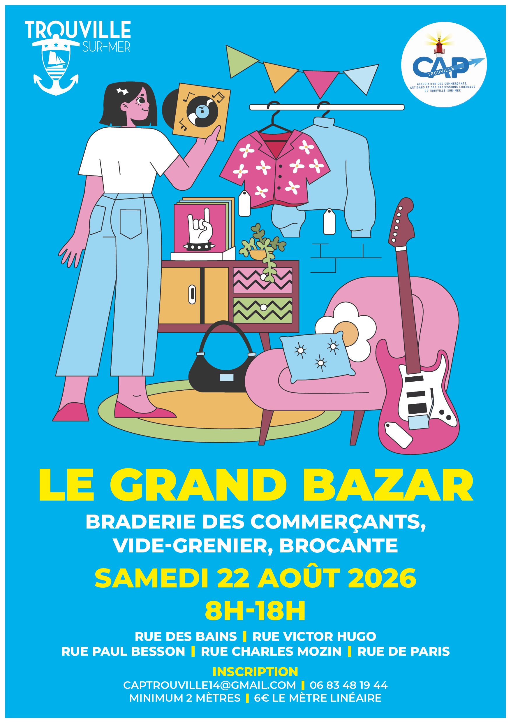 Le Grand Bazar : Braderuie des Commerçants, Vide-Grenier, Brocante (Trouvill- sur-Mer)